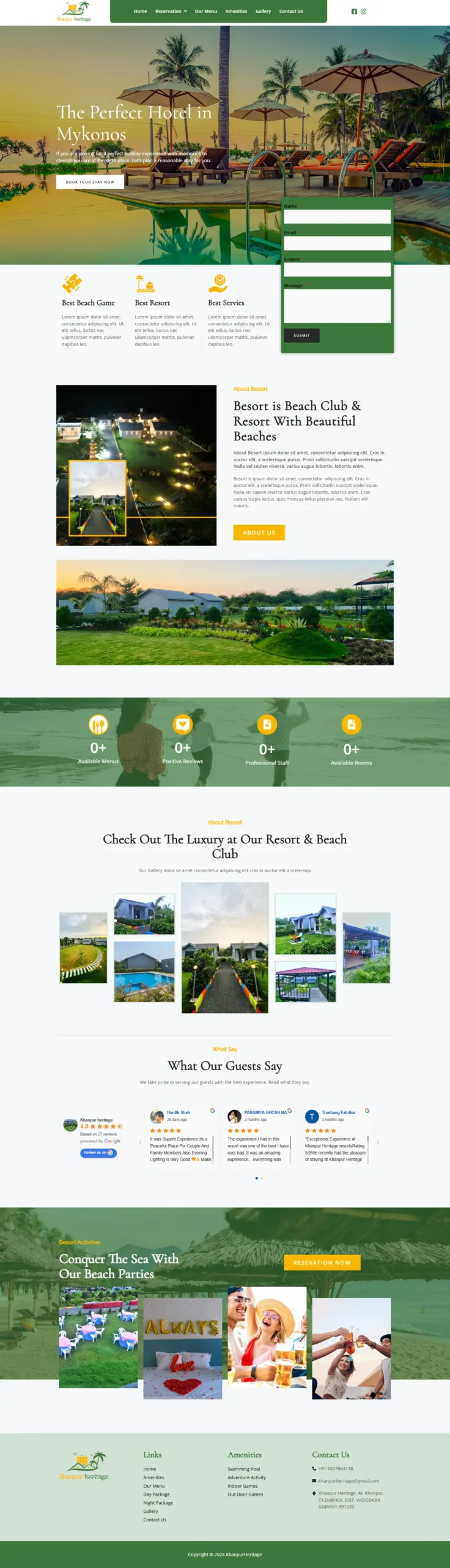 Khanpur Heritage website development project