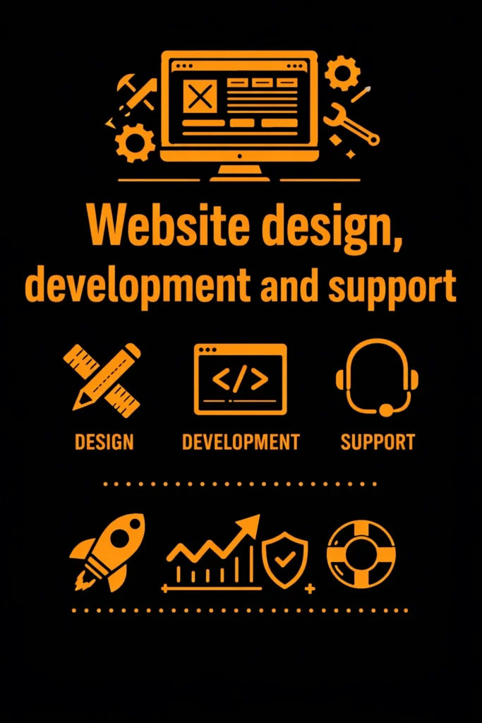 website design development and support