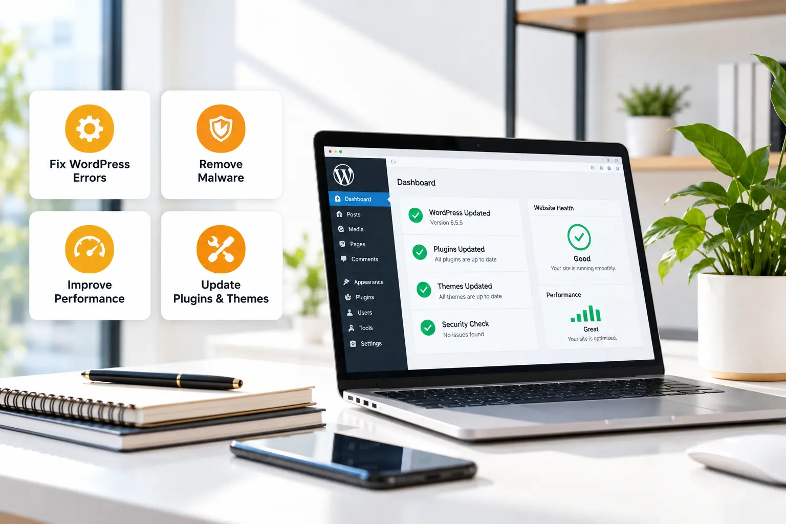 WordPress website maintenance and technical support