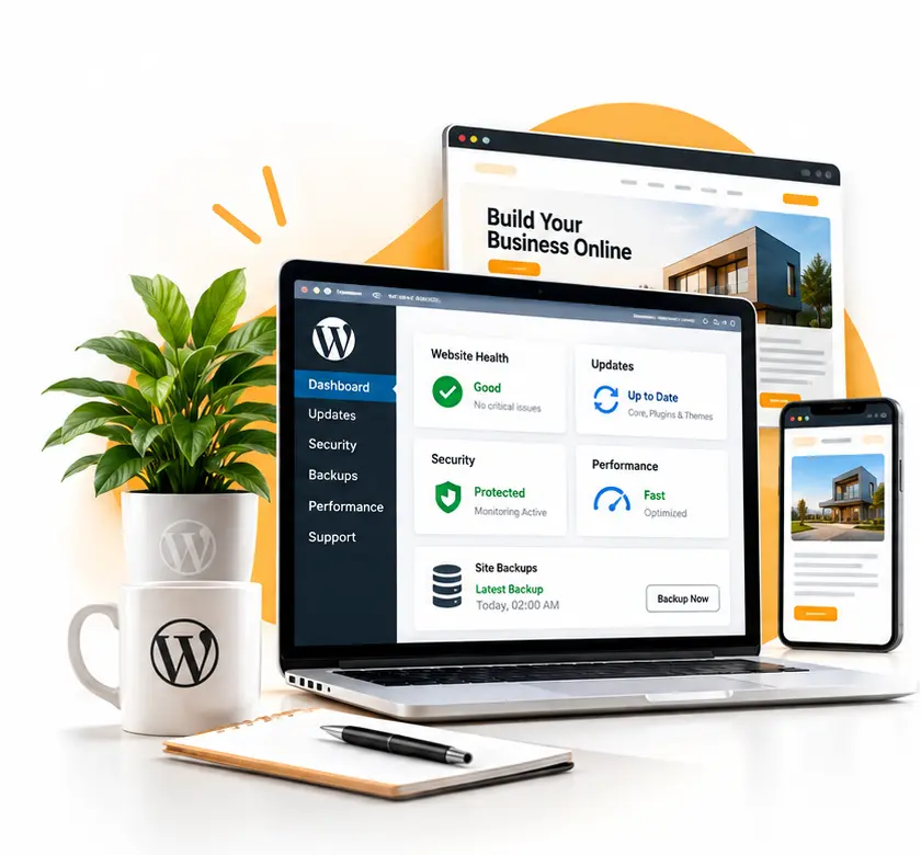 WordPress maintenance and support for businesses
