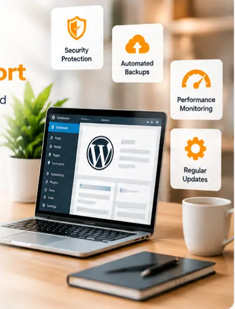 WordPress maintenance workspace for businesses